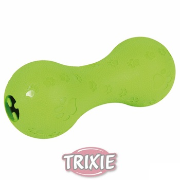 Игрушка для собак Trixie мяч для лакомств в форме гантели, 15 см