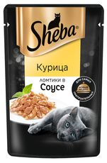 Влажный корм для кошек Sheba Ломтики в соусе с курицей, 75г