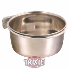 Миска для птиц и грызунов Trixie с крепежом, металлическая, 9,5 см, 0,3 л