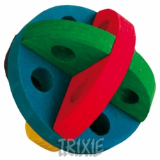 Игрушка для грызунов Trixie мяч для лакомства, дерево, 8 см