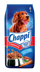 Сухой корм для взрослых собак  Chappi  с говядиной