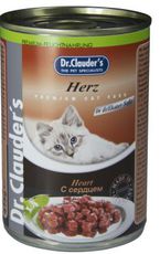 Консервированный корм для взрослых кошек Dr. Cluaders с сердцем 415 г 20 шт