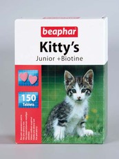 Витамины для котят Beaphar Kitty Junior сердечки,1000 таб