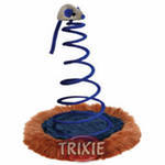 Игрушка для кошек Trixie мышка плюшевая на спиральке, 20 см, 25 см