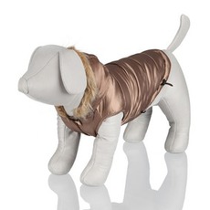 Куртка для собак Trixie Торино с капюшоном, бронзовая, с вышивкой, 25 см