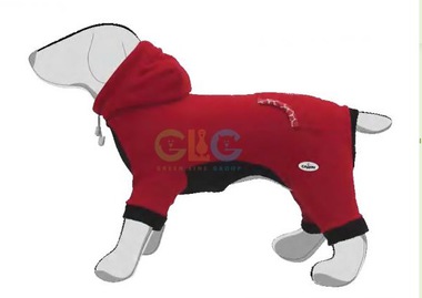 Толстовка для собак Camon Jessy 4 лапки, красная, 27 см