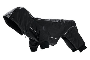 Комбинезон для собак Hunter Helsinki 4 лапы, черный, 25-30 см