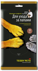 Влажные салфетки для лап собак Teddy Pets, 30 шт