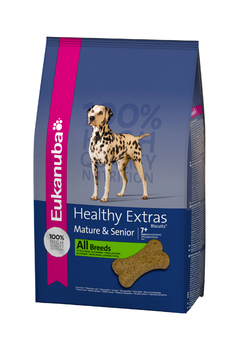 Лакомство для собак старше 7 лет Eukanuba Healthy Extras Biscuits Mature and Senior 700 г