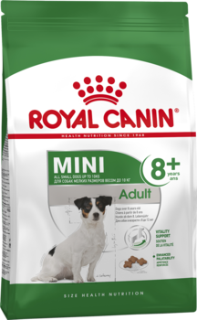 Сухой корм для собак с 8 лет до 12 лет Royal Canin Mini Adult 8+, Роял Канин Мини Эдалт 8+ 800 гр, 2 кг