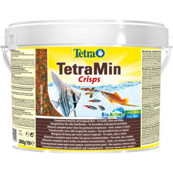 Основной корм для всех видов аквариумных рыб TetraMin Crisps (чипсы) 10л 
