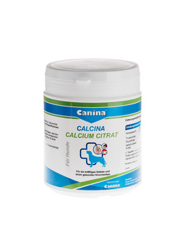 Canina Calcium Citrat (Кальция цитрат) для щенков, щенных сук, старых, больных и рабочих собак  125 гр, 400 гр, 2,5 кг