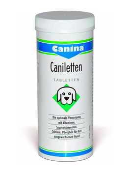 Витаминно-минеральный комплекс Canina Caniletten Canipulver с добавлением дрожжей и морских водорослей 1000 гр 500 таблеток