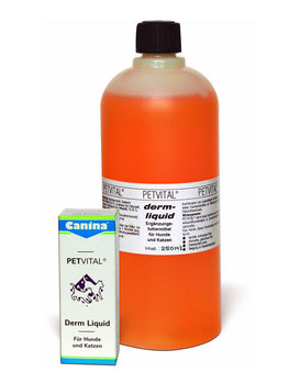 Пищевая добавка для кошек Canina Petvital Derm Liquid препарат на основе масла энотеры в каплях 25 мл