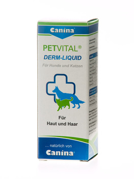 Витамины для собак Canina PETVITAL Derm Liquid (Дерм ликвид) препарат на основе масла энотеры в каплях 25 мл., 250 мл