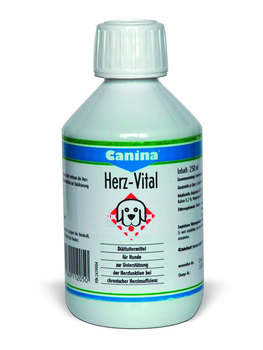 Витамины и пищевые добавки для взрослых собак Canina Herz-Vital для профилактики возникновения заболеваний сердечно-сосудистой системы и улучшения состояния уже заболевших животных 500 мл
