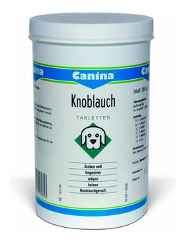 Витамины и пищевые добавки для взрослых собак Canina Knoblauch на основе сухого чеснока и пивных дрожжей 45 таблеток