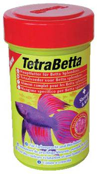 Корм специализированный для кормления петушков, гурами, лялиусов и других лабиринтовых рыб Tetra Betta 100 мл