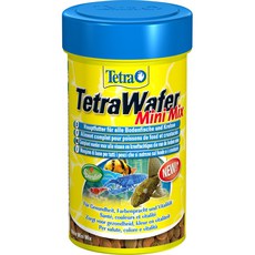Корм для травоядных, хищных и донных рыб с добавлением креветок TetraWafer Mini Mix (мини пластинки) 100мл