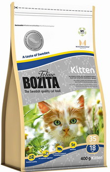 Сухой корм для котят, беременных и кормящих кошек Bozita Feline Kitten Alive and Kicking 400 гр, 2 кг