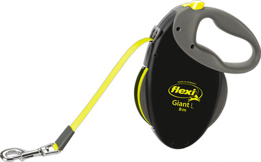 Рулетка для собак Giant Neon L (до 50 кг) светоотражающий ремень 8 м