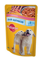 Консервы для щенков Pedigree с ягненком 100 г