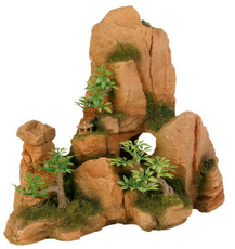 Грот для аквариума Trixie Скалы с растениями 25 см