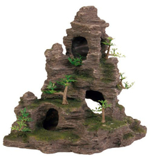 Грот для аквариума Trixie Скалы с пещерой и растениями 31,5 см