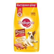 Корм для собак Pedigree для мелких пород с говядиной сухой