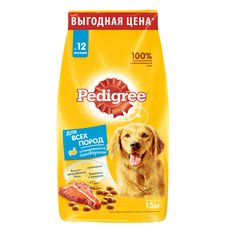 Сухой корм для взрослых собак Pedigree с говядиной