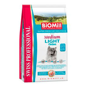 Сухой корм для взрослых собак с избыточным весом Biomill Medium Light