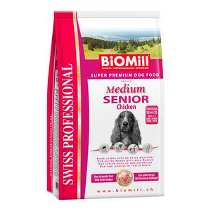 Сухой корм для стареющих собак средних и крупных пород Biomill Medium Senior 3 кг