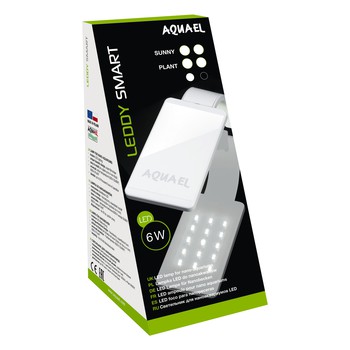 Светильник AQUAEL LEDDY SMART LED ll Plant 6 Вт (8000 K, 470 лм) черный, предназначен для нано-аквариума