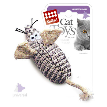 Игрушка для кошек Gigwi мышка с погремушкой, 7 см