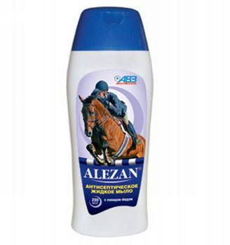 Антисептическое жидкое мыло с повидон-йодом для животных Alezan 200 мл