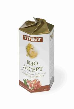 Лакомство для собак Tit-Bit печенье с мясом ягненка мини 250 г