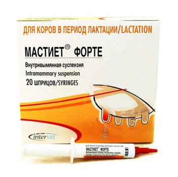 Ветпрепараты для животных Мастиет Форте, шприц, 8 г