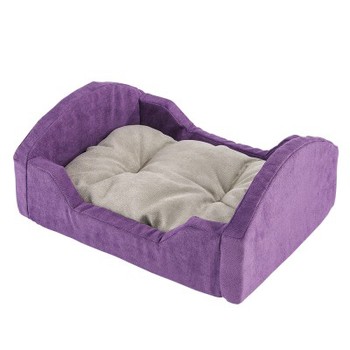 Лежак-кровать для кошек Ferplast Beddy, искуственный велюр, красный, 46x35x19 см