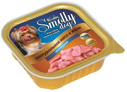 Консервы для взрослых собак Smolly Dog с телятиной 100 г