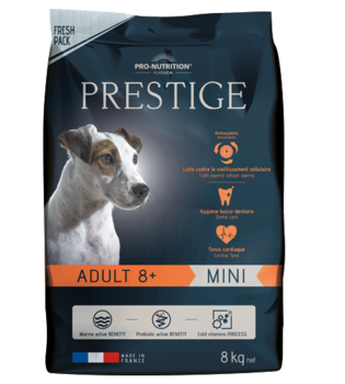 Сухой корм для пожилых собак мелких пород Pro-Nutrition Flatazor Prestige Adult Mini 8+ 3 кг, 8 кг