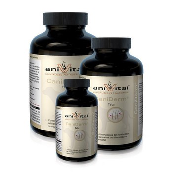 Витамины и пищевые добавки для взрослых собак Anivital Caniderm 225 таблеток