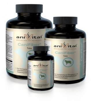 Витамины и пищевые добавки для взрослых собак Anivital Canifiber для снижения веса и регуляции нарушений пищеварения 120 таблеток
