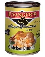 Консервы для взрослых собак Evanger’s Super Premium  беззерновой корм, обед c курицей 369 г
