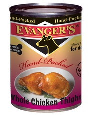 Дополнительное питание для кошек и собак Evanger’s беззерновой корм с цельными куриными бедрышками 340 г