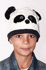 Н0002 Шапка детская шапка "Панда" 45 см.