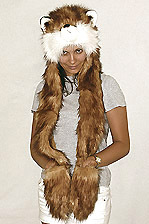 Н0048 Шапка с рукавицами (unisex) "Лиса"