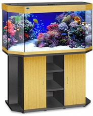 Аквариум для рыб Шельф 280 натуральный дуб, лампы 2x38 Вт, стекло 8 мм, 115x50x62 см, 285 л