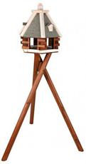 Кормушка - домик для птиц Trixie деревянная, с подставкой, 1,46 м