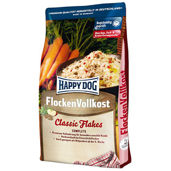 Сухой корм для взрослых собак всех пород Happy Dog Flocken Vollkost Classic Flakes, хлопья 1 кг, 3 кг, 10 кг