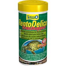 Корм - лакомство для водных черепах Tetra Repto Delica Grasshoppers натуральные кузнечики, 250 мл